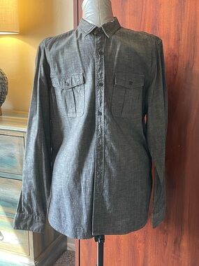 Banana Republic Heritage Collection Tailored Slim Fit Shirt in light denim